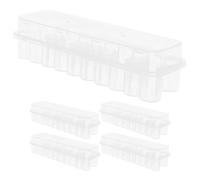 NIYANGLE 5pezzi Custodia Trasparente per Conservazione Fiale Contenitore per Fiale per Iniezione da Scatola per Conservazione Provette per Laboratorio Porta per Campioni Bottiglie