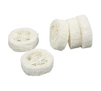 NIYANGLE 5pezzi Fette di Luffa Base per Sapone Portasapone in Luffa Vassoio per Sapone Spugna per Cucina Strumenti di Pulizia Ciotola Organizer