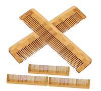 NIYANGLE 5pezzi Pettine in Legno Denti Per e Realizzato in Bambù Design Ad Arco Umanizzato Antistatico Per Evitare Crespi Pettine Per Massaggi e Districare