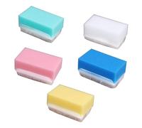 NIYANGLE 5pezzi Spazzole Tattile Per Ragazza Spazzole Per Massaggio e Lavaggio Medica Giallo Bianco Rosa Per Risposta Tattile e -