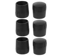 NIYANGLE 6 pezzi copertura piede per supporto microfono 25mm plastico nero con funzione antiscivolo e stabilizzatore per registrazioni in studio