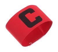 NIYANGLE 6 Pezzi Fasce da Capitano per Calcio in Nailon Rosso Riutilizzabili e Portatili per Partite di Baseball e Basket