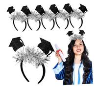NIYANGLE 6 Pezzi Fascia Per Cappello Di Laurea Cappello Laureato Berretto Da Laurea Con Nappa Fascia Per Cappuccio Di Laurea Coperto Di Laurea Adulti Cerimonia Caps Panno in Feltro