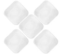 NIYANGLE 6 Pezzi Protezione da Parete in Silicone Bianco a Forma di Balena per Attenuazione Suoni e Assorbimento Urti, Fermaporta Adesivo la Casa