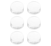 NIYANGLE 6 Pezzi Testa di Sigillo per Nail Art in Silicone Trasparente, Testa di Timbro Sostitutiva Pratica per Manicure DIY Printing