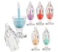 NIYANGLE 6 Pezzi Tubetti per Rossetto Gelato Contenitori Creativi Gloss e Balsamo Design e Compatto per Diy e Regali tra Amiche Colore Casuale