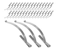 NIYANGLE 60 Pezzi Clip a Molla in Acciaio Inossidabile per Zanzariere, Elementi di Fissaggio per Telai di Finestre e Porte Scorrevoli, Molle di Tensione per Zanzariera Camper,