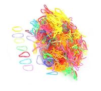 NIYANGLE 600Pezzi Elastici Mini Ovali Per Cavallo Confezione Gomma Morbida Adatti Per Acconciature e Stili Vari Colori Casuali