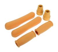 NIYANGLE 6pezzi Accessori Per Crutches Con Cuscini Antiscivolo Punte Resistenti e Maniglie Ergonomiche Per Comfort e Supporto Adatti Stampelle e Bastoni Da Passeggio Colore Arancione