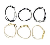 NIYANGLE 6pezzi Bracciali Elastici Per Di Fasce Multifunzionali e Accessori Eleganti Per Donne e Ragazze Come Decorazione Per o Polso