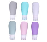 NIYANGLE 6pezzi Cosmetico Viaggio Contenitori Viaggio in Silicone Vuoti Separati Per Lozioni Struccanti Shampoo