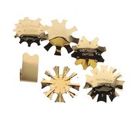 NIYANGLE 6pezzi Modelli Per Unghie Francesi in Acciaio Inossidabile Strumento Misurazione Per Punte Unghie Accessori Per Manicure Tagliaunghie Per Bordi Francesi Forniture Per Nail Art