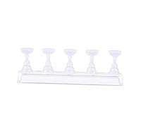 NIYANGLE 6pezzi Supporto Per Unghie Con Base Magnetica Cristallo Design Scacchiera Per Esposizione e Pratica Delle Unghie Falsi Supporti Base Acrilica Magnetica