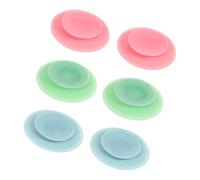 NIYANGLE 6pezzi Tappetini Silicone Con Ventose Per Piatti Accessori Antiscivolo Per Utensili Da Cucina Per Anziani e Persone Con Disabilità Design Resistente Agli Urti e Antimacchia
