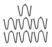 NIYANGLE 7 Pezzi Gancio Resistente in Pvc e Ferro per Organizzazione Attrezzi da Esterno e Piscina, Nero, Resistente alle Intemperie, per Piscine fuori Terra e Spazi Verdi