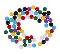 NIYANGLE 70pezzi Palline Plastica Colorate Palline di Ricambio per Biglie Dama Cinese Strumenti Didattici per Probabilità per Giochi di Biglie
