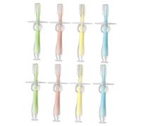 NIYANGLE 8 Pcs Massaggiagengive Spazzolino Da Denti Infantile Denti Puliti Spazzolino In Silicone Spazzolino A Mano Scudo Di Sicurezza Spazzolino Da Denti Formazione Del Bambino Spazzolino