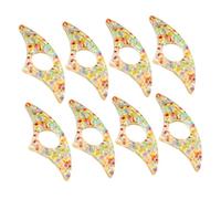 NIYANGLE 8 pezzi Segnalibri in Resina con Design Stellato Supporto per Pagine Libro per Studenti Apri Pagine con Fermapagine per Lettura una Mano Accessori Pratici e Decorativi per Studio