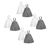 NIYANGLE 8pezzi Cappello per Sauna in Feltro di Lana Naturale per Uomo e Donna Isolante per Spa e Bagno Turco Banya e Bagno Turco Traspirante e Fatto Mano