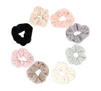 NIYANGLE 8pezzi Fascette per Capelli Forma di Intestino Crasso Elastici e Corde per Capelli Accessori per Anelli per Adatti per Maggior Parte