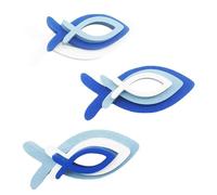 NIYANGLE 9 Pezzi Decorazioni per Festa Estiva in Legno a Forma di Pesce, Multi-funzionali e Versatili, Perfette come Bomboniere Fai da Te per Realizzare Pendenti