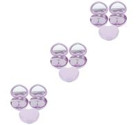 NIYANGLE 9 Set Custodia Per Lenti a Lenti Per Occhi Contatti Per Gli Occhi Custodia Con Pinzette De Kit Di Conservazione in Ammollo Pp Viola Mancare Mostra Bianco Staffa