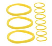 NIYANGLE 96 Pezzi Elastic Acrylic Bands for Weaving Loom Kit Stretchy Flat Ribbon Loops for DIY Potholder Bracelet And Cup Mat Craft Supplies