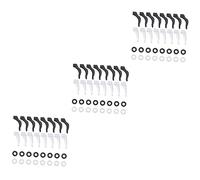 NIYANGLE 96 Pz Copertura Antiscivolo Per Occhiali Punte Delle Aste Per Occhiali Copritempie Per Occhiali Estremità Degli Occhiali Antiscivolo Orecchie Pendenti Curvetta Gel Di Silice Bianca