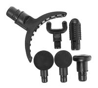 NIYANGLE Accessori Massaggiatore Portatile 6 Teste Sostituibili per Sportivi Kit Adattatori Massaggio Muscolare per Rilassamento e Prevenzione Infortuni Uso Salone Casa Palestra
