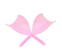 NIYANGLE Accessori Parrucchiera 2 Pezzi Copri Faccia in Pp Rosa per Protezione Viso Salone e Casa, Comodi da Impugnare per Uso Professionale