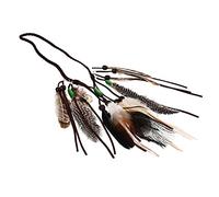 NIYANGLE Accessori per con piume di pavone fascia per donne arredamento accessori per da festival per donna Accessori per per le donne Banche Boho coreano