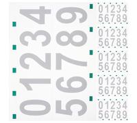 NIYANGLE Adesivi Numerici Riflettenti Impermeabili 6 Pezzi, Numeri Fluorescenzi per Cassetta Postale e Bidoni Esterni, Decalcomanie Resistenti Visibili al Buio per Identificazione Sicura