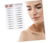 NIYANGLE Adesivi Per Sopracciglia Finte 3d, Set 2 Pezzi Nero, Per Uomo e Donna, Sopracciglia Artificiale Temporanee Facili Da Applicare Per Look Naturale e Sicuro in Pochi Secondi