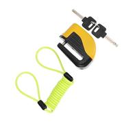 NIYANGLE Allarme Lucchetto per Bici Blocca Disco in Acciaio e Plastica, Facile da Trasportare, Mini Aspetto, Set 2 Chiavi per Porte e Contenitori Colore Casuale