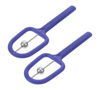 NIYANGLE Allenatore Muscolare Orale U a Forma di U, 2 Pezzi Blu in Pp e Metallo, Portatile e Leggero per Terapia del Linguaggio e Miglioramento del Discorso Bambini