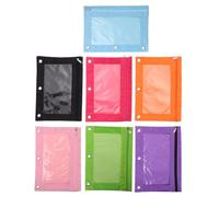 NIYANGLE Astucci Portapenne Multifunzione la Raccolta Comoda e Resistente Set di 7 Oxford e Pvc, Grande Capacità Chiusura a Cerniera di Penne e Cancelleria