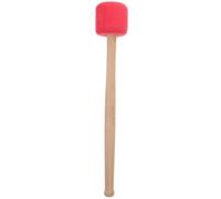 NIYANGLE Bacchetta di Percussione Antiscivolo Testa in Schiuma e Manico in Legno 33 CM per Grancassa, Impugnatura Confortevole, per Band e Performance Musicali