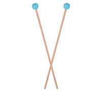 NIYANGLE Bacchette per Marimba e Xilofono Manico in Acero Martelli per Percussioni a Testa Rotonda Set da 1 Paio per Esercizi Musicali Adatti a Pianoforte Campane e Glockenspiel