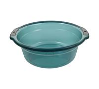 NIYANGLE Bacinella Trasparente Rotonda Con Doppia Maniglia, Secchio Multifunzionale Per Pediluvio e Lavaggio Mani, Vasca Per Bucato Grande in Plastica Blu Per Uso Domestico