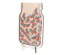 NIYANGLE Barattolo delle Ricompense in Legno, Tabella Motivazionale per Comportamento Positivo, Set Educativo per Casa e Scuola, Strumento di Apprendimento e Incentivo al Buon