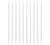 NIYANGLE Barra Portadocumenti in Metallo 32,4 Cm Set da 10 Pezzi per Ufficio Aste per Cartelle Sospese, Organizer per Documenti da Appendere per Scrivania, Compatibile Ganci per