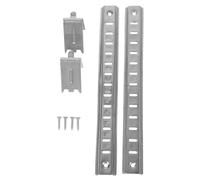 NIYANGLE Barre di Supporto per Ripiano del Frigorifero in Acciaio Inox 20 CM Set 2 Pezzi con Clip e Ganci Supporto Scala per Congelatore Divisorio Regolabile per Ripiani Frigorifero e