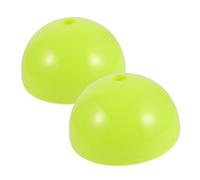 NIYANGLE Base per Bandiera D'angolo da Calcio Fluorescente Verde Chiaro, Set 2 Pezzi Base Stabile Riempibile, Supporto per Palo da Calcio per Allenamento di Agilità e Attrezzatura