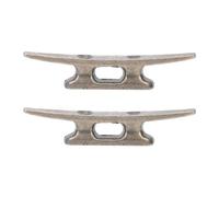 NIYANGLE Bitta per Barca in Lega di Zinco 2 Pezzi, Gancio di Fissaggio Corda per Ormeggio su Pontile e Imbarcazioni, Accessori Ormeggio Marino Leggeri 90X18 MM