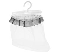 NIYANGLE Borsa Porta Mollette in Rete Nera Bordi, Organizer Sospeso Salvaspazio per Bucato, Borsa Portaoggetti Versatile Leggera e Resistente per Casa, Balcone e Viaggio