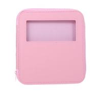 NIYANGLE Borsa Porta Uncinetti in Pelle PU Rosa Organizer Portatile per Accessori e Filati Custodia da Viaggio Compatta per Kit Uncinetto e Progetto Artigianale