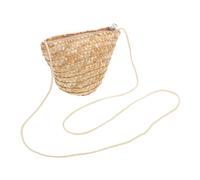 NIYANGLE Borsa Tracolla in Rattan Intrecciato Fatta a Mano per Donna, Mini Borsa Versatile Spazio Sufficiente, Stile alla Moda la Vita Quotidiana e Feste in Spiaggia
