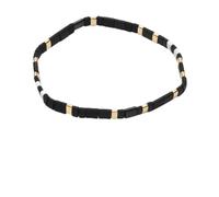 NIYANGLE Bracciale Elastico Colorato Intrecciato Nero Chic in per Amici Uomo e Adatto a Welfare Aziendale e Viaggi Commemorativi