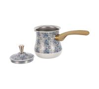 NIYANGLE Caffettiera Turca Cezve in Acciaio Inox 720ml con Manico in Legno, Pentola per Caffè Araba e Greca per Fornello a Gas e Induzione, Scaldalatte Piccolo per Uso Domestico e Ufficio