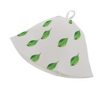 NIYANGLE Cappello Sauna Termico Verde Con Stampa Unica Accessorio Assorbente Per Sauna e Bagno Protegge Dall Umidità e Mantiene Lo Stile Per Stanze Di Vapore e Spa